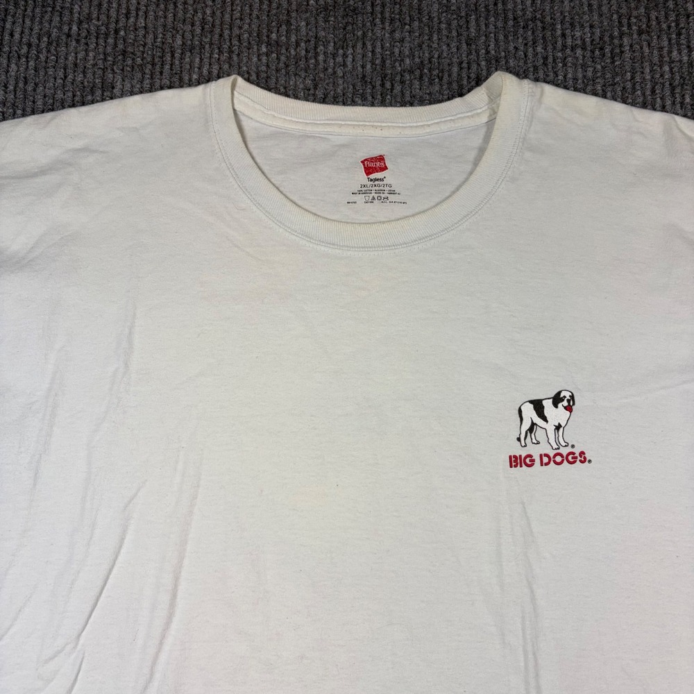 Big Dogs Shirt Men's 2XL Sometimes When Im Alone I Google Myself White Funny - Picture 4 of 8